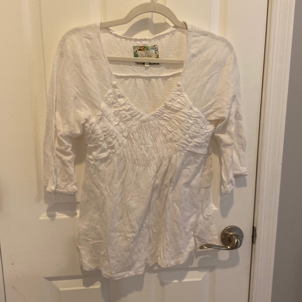 Deletta white shirt size M